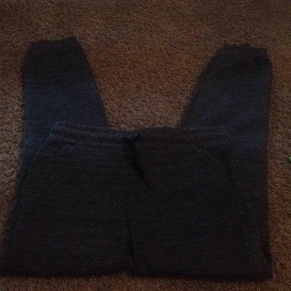 Gray sweatpants